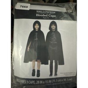 Way To Celebrate Halloween Vampire Cape One Size Fits Most Black Child Cosplay